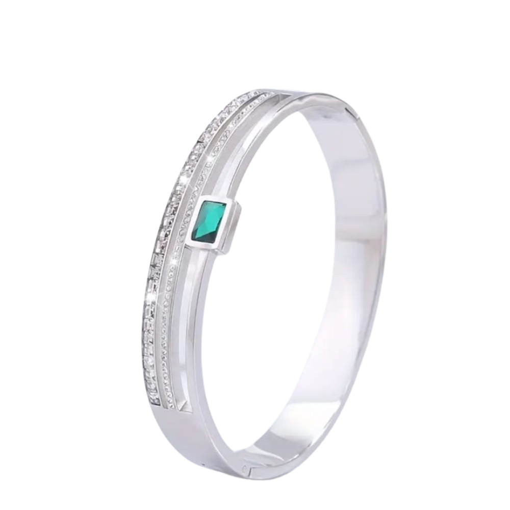 Emerald Luxe Bangle