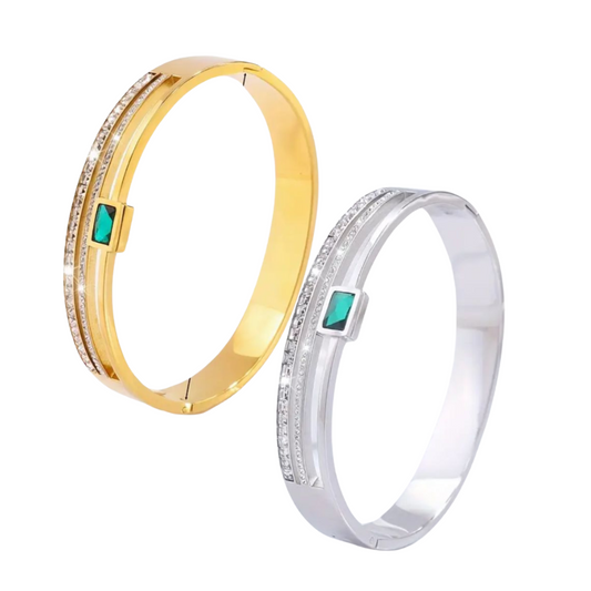 Emerald Luxe Bangle