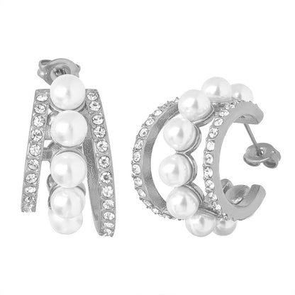 Celest Pearl Hoops